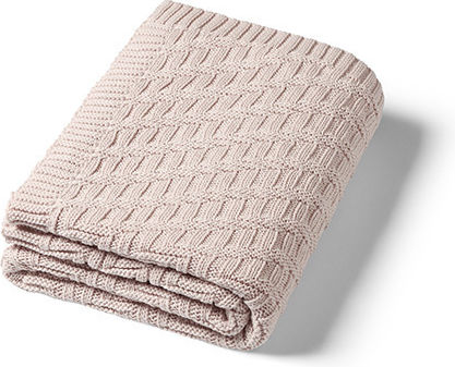 Babyono Decke Wickeltücher für Kinderzimmer Gestrickt Beige 75x100cm