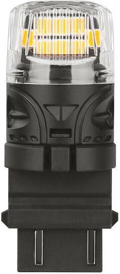 Lampa Λάμπες Αυτοκινήτου P27/7W Canbus LED Πορτοκαλί 12V 2τμχ