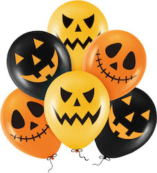 Σετ Μπαλόνια Latex Halloween Jack O' Lantern – 6 Τεμάχια