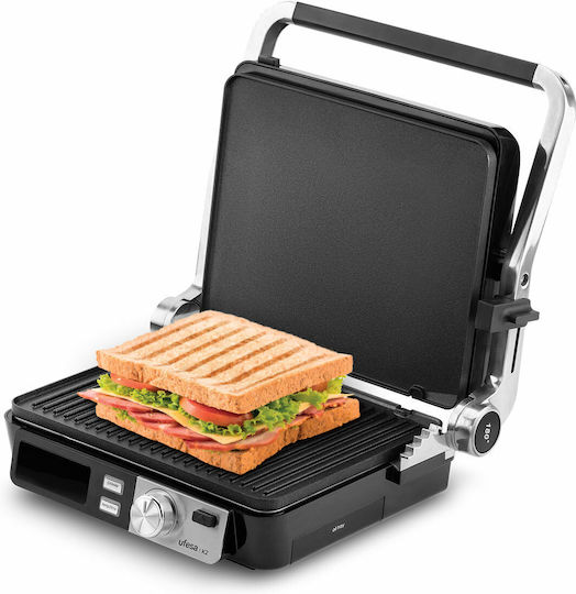 Ufesa Sandwich Maker for 2 Sandwiches 2000W Inox