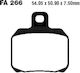 Pads Fa266 Adige P186 Acx Sintered Gold X8 125/200 04-05 X9 125 200 250 500 03-04 Beverly 500