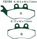 Τακακια Fa194 Adige P158 Acx Sintered Χρυσα Xt125x Runner 125 180 200 Elyseo125/150 Skipper Hexag