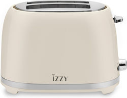 Izzy IZ-9103 Prăjitor de pâine 2 sloturi 850W Bej
