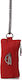 Elena Athanasiou Chain Phone Wallet Red
