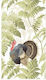 Napkins Guest Turkey Among Ferns 10.8x19.8cm Caspari 15 Pieces