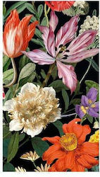 Χαρτοπετσέτες Guest Dutch Floral Black 10.8x19.8cm Caspari 15 Tεμάχια