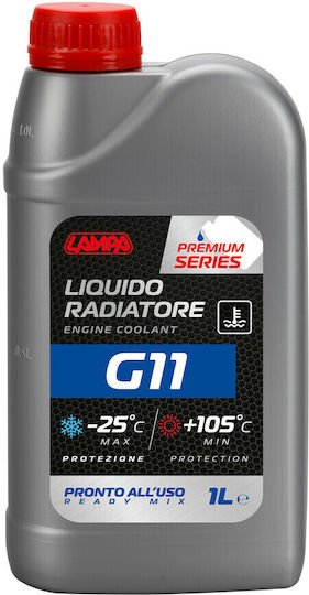 Lampa Premium Series G11 Ready for Use Engine Coolant for Car G11 Blue 1lt