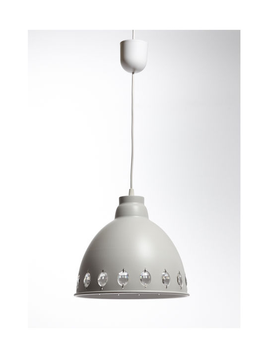 Gallis Mini Rugby Pendant Light White with Sock...