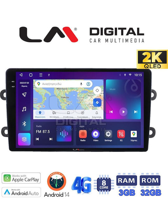 LM Digital Car Audio System for Renault Logan Dacia Duster / Logan 2013 > 2018 (Bluetooth/USB/WiFi/GPS/Apple-Carplay/Android-Auto)