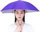 Head Regenschirm Flippy 69 cm Durchmesser Verstellbarer Kopfriemen UV Regen Schutz Lila