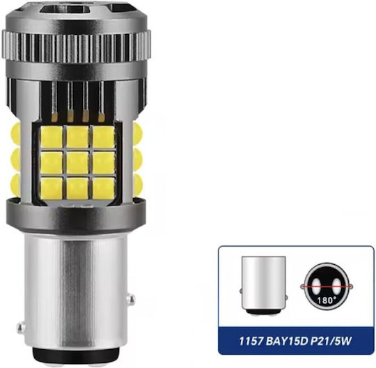 Autolampe P21/5W-BAY15D-1157 Canbus LED Weiß 12-24V 6W