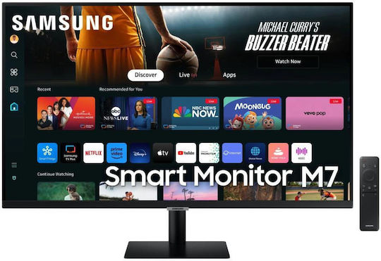 Samsung M7 M70D VA HDR Smart Monitor 32" 4K 3840x2160 with Response Time 4ms GTG
