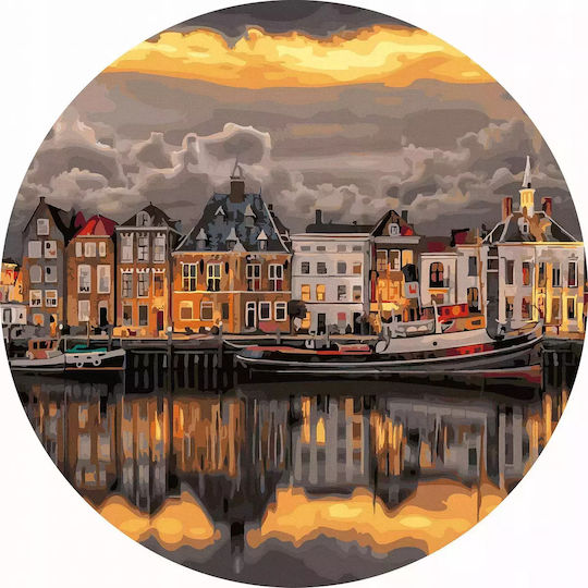 Paint By Numbers 40x40 On A Round Frame Twoje Hobby
