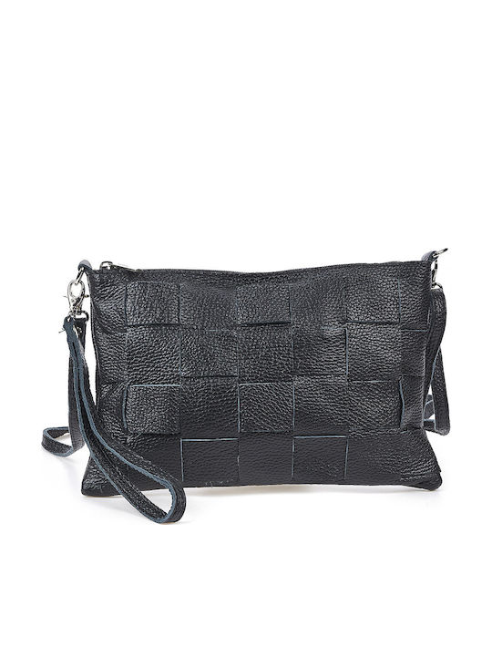 De piele Geantă de damă Crossbody Neagră