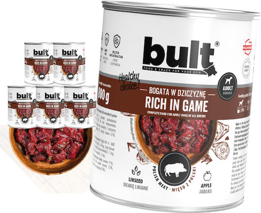 Bult Υγρή Τροφή Σκύλων σε Κονσέρβα με Ελάφι 6x800gr