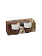 Set 2 Koopman Keramiktassen 7x7.5 cm 150 ml Schwarz