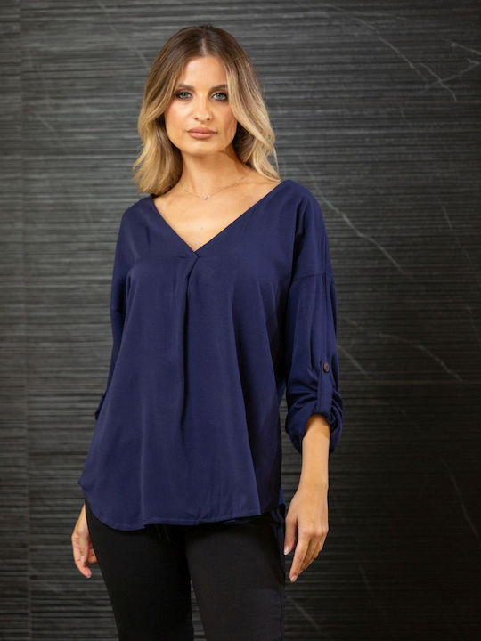 Boutique Women's Blouse Long Sleeve with V Neck...