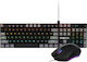Gamdias HERMES E6 Elite Combo Σετ Gaming Μηχανικό Πληκτρολόγιο με Gamdias διακόπτες και RGB φωτισμό & Ποντίκι (International English)