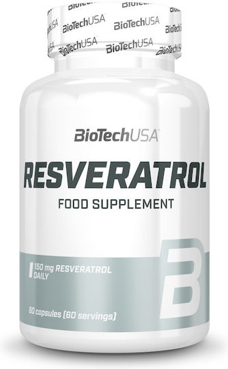 Biotech USA Resveratrol 150mg Συμπλήρωμα για το Άγχος 60 κάψουλες