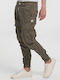 Crotone Elastic Cargo Trousers In Slim Fit Khaki