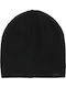 Beanie Ανδρικός Σκούφος Πλεκτός σε Μαύρο χρώμα