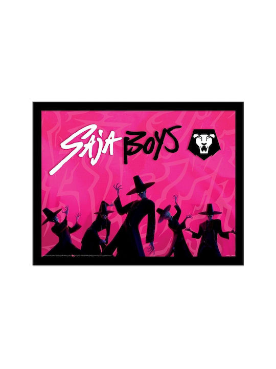 K-pop Demon Hunters Saja Boys Idol Poster Frame 31x41cm