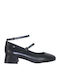Pumps mit flachem Absatz Schwarz