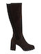 Leder Damenstiefel Braun