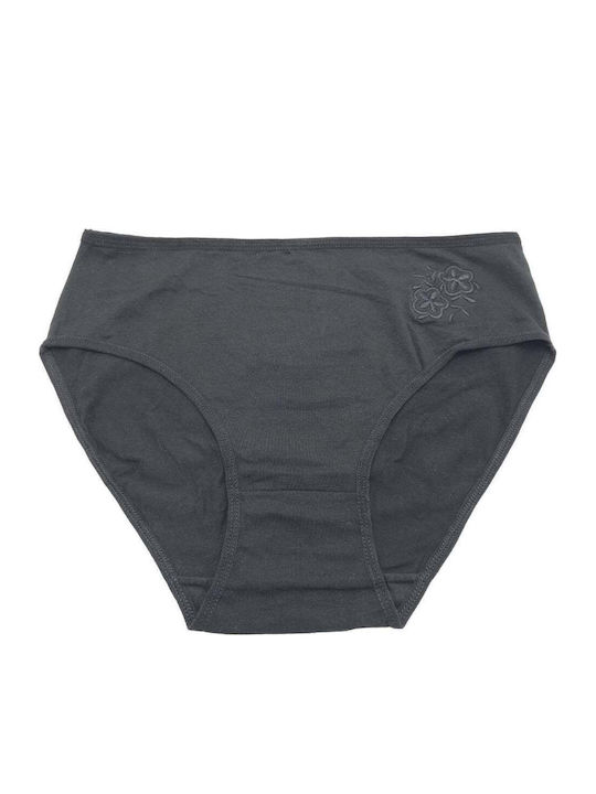 Hana Hana Damen-Slips Baumwoll Schwarz