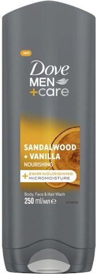 Dove Men Care Sandalwood & Vanilla Shampoos Reconstruction/Nourishment