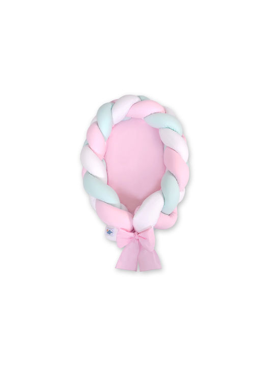 My Sweet Baby Βρεφικό Μαξιλάρι Φωλιά White, Pink, Mint