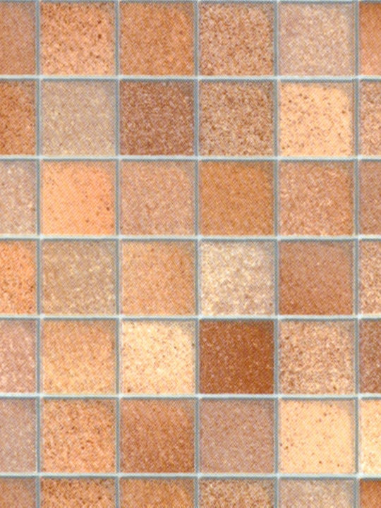 Αυτοκολλητο Φυλλο Tiles Toscana Brown Καταλληλα Τοιχο 45 Cm X 200 Cm