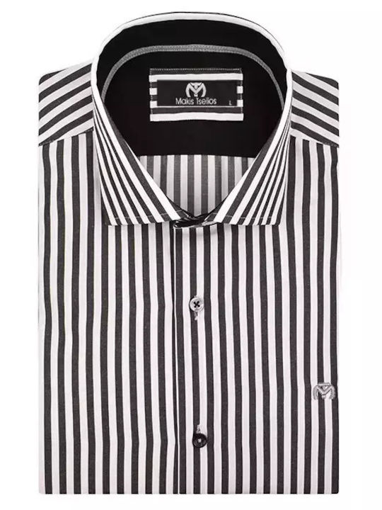 Makis Tselios Fashion Long-sleeved Shirt Black,...