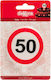 Anniversary Candle "50" Dekora