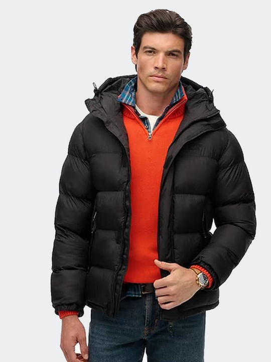 Superdry Μπουφάν Puffer Μαύρο