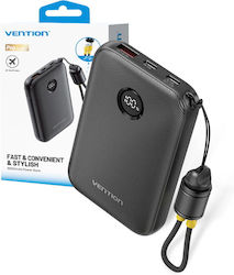 Vention 10000mAh 22.5W Black