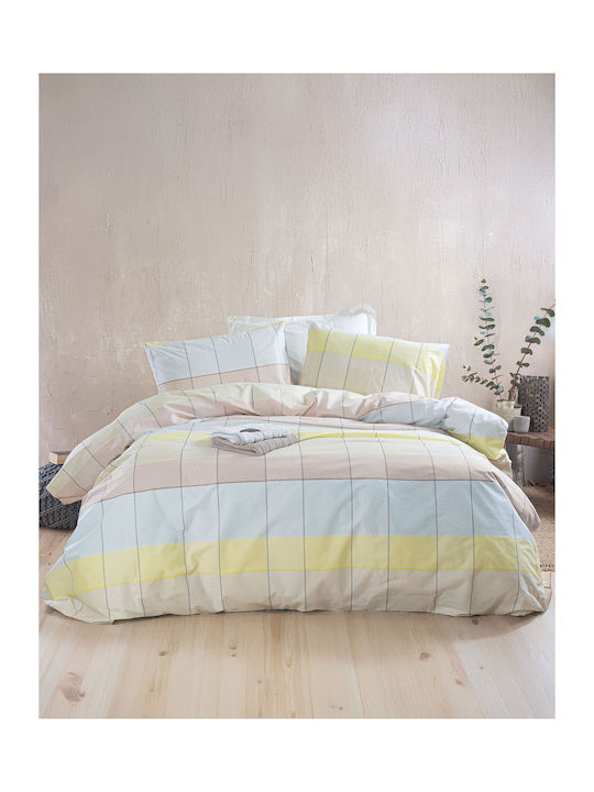 Rythmos Duvet Set Queen 220x240cm Colette Yello...