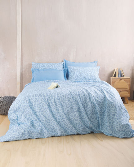 Rythmos Nala Kissenbezug-Set mit Umschlagumschlag Blue 50x70cm.