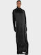 Maxi Evening Dress Satin Black