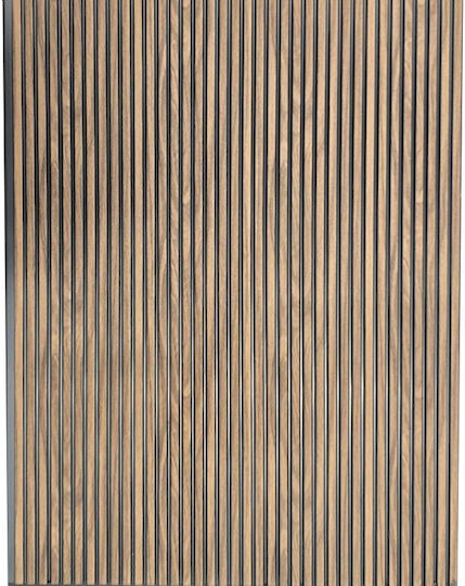 3D Πάνελ Τοίχου από PVC Walnut Καφέ 280x30εκ.