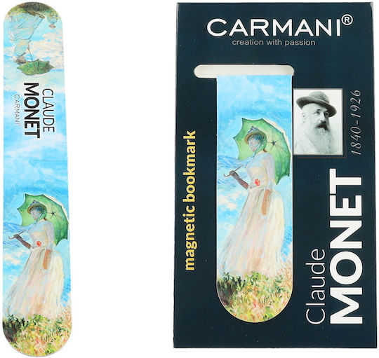 Magnetic Bookmark C Monet Woman A Parasol Carmani