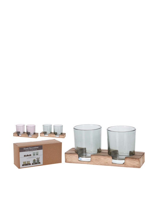 JK Home Decoration Glass Candle Holder