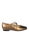 Ballerinas With strap Gold