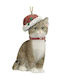 Hängendes Katze Ornament Polyresin Mehrfarbig 6x9cm