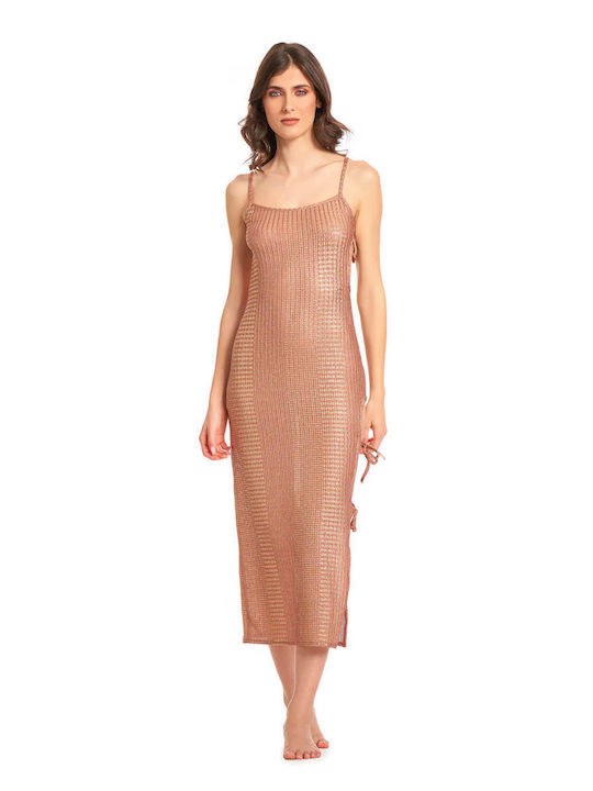 Cotazur Knitted Evening Dress Pink Cotazur Knitted Evening Dress Pink