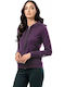 Women's Sweatshirt Jacket Eggplant