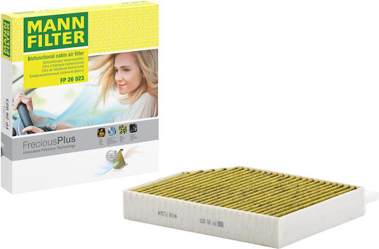 Mann-Filter FP 26 023 Cabin Filter Interior Air Filter FreciousPlus Biofunctional Pollen Filter Cars and Vans