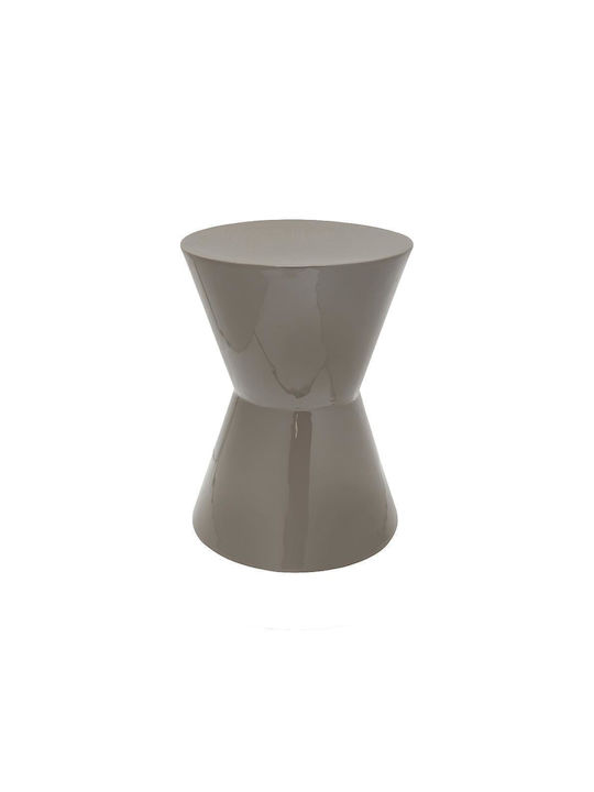 Stool For Living Room Metallic Gray 31x31x41.5cm