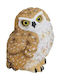 Owl Decorative Resin Brown Dimensions 9cmx11cmx8cm