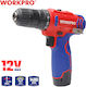 WorkPro WP460203 Mașină De Găurit Cu Baterie Fără Perii 12V 2x2Ah